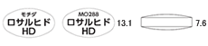 ロサルヒド配合錠HD「モチダ」　外形